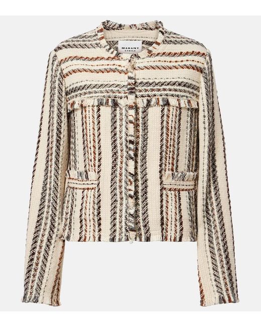 Isabel Marant Multicolor Izaria Cotton And Wool-Blend Jacket