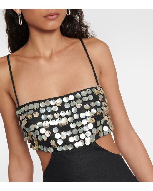 Staud Black Jada Cut-out Maxi Dress