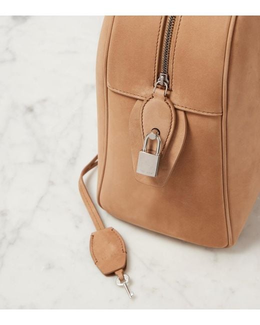 The Row Brown Tote Bag India 12.00 Aus Veloursleder
