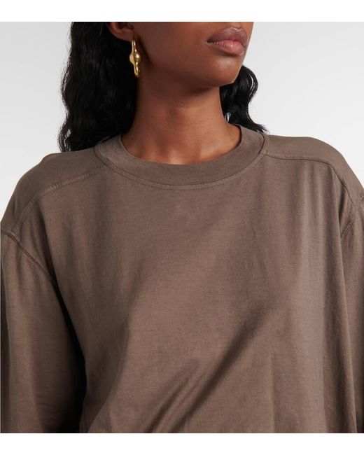 Rick Owens Brown T-Shirt Walrus Aus Baumwoll-Jersey