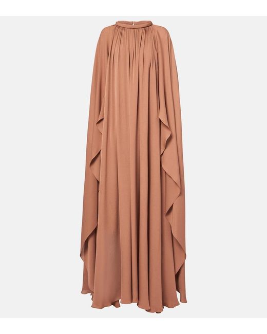 Elie Saab Brown Silk Kaftan