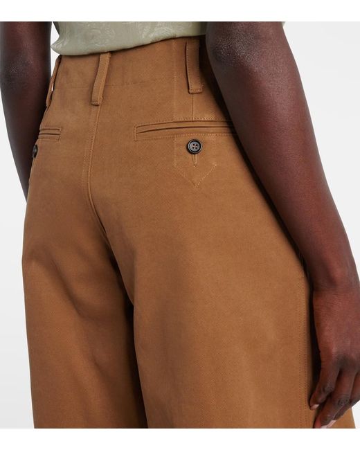 Pantaloni A Gamba Larga di Chloé in Brown