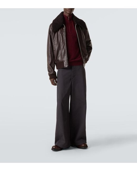 arch4 Red Mr Fenchurch Cashmere Half-Zip Sweater for men
