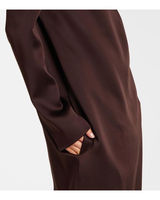 Tom Ford Brown Crepe Satin Gown