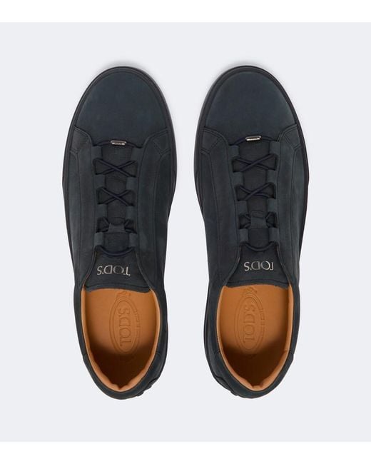 Tod's Blue Leather Sneakers for men
