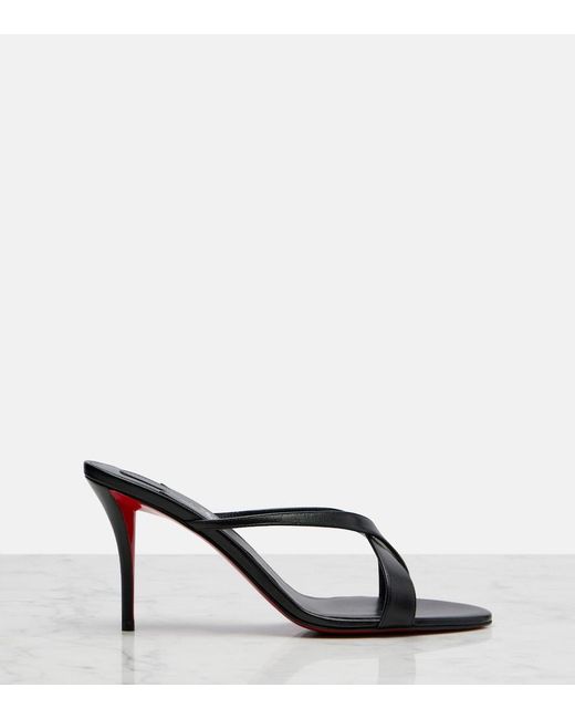 Christian Louboutin Black Mulazee Leather Mules