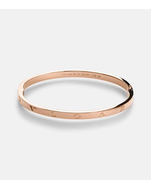Bracciale B.Zero1 Essentialin Rosa 18Kt di BVLGARI in White