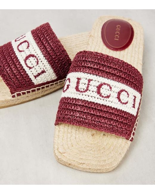 Sandali Espadrillas di Gucci in Brown