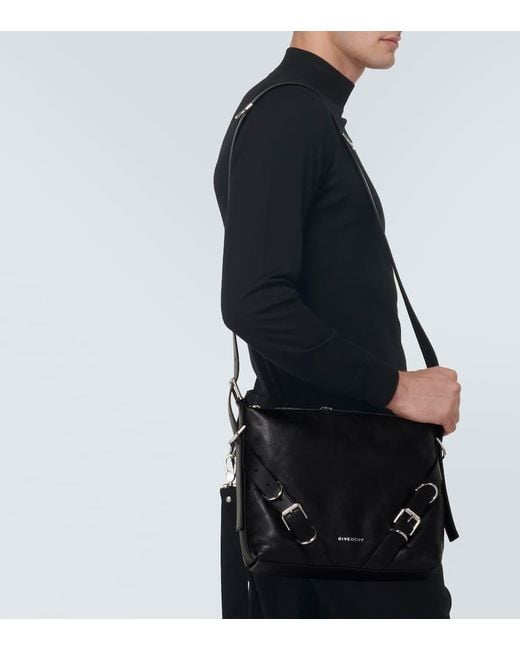 Borsa A Tracolla Voyou Medium di Givenchy in Black da Uomo
