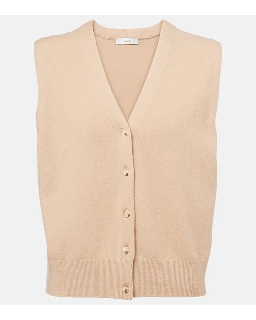 Gilet En Laine Et Cachemire Melanges Vince en coloris Natural
