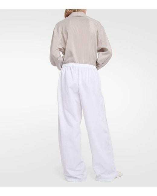 The Row White Weite Hose Hubert Aus Baumwolle