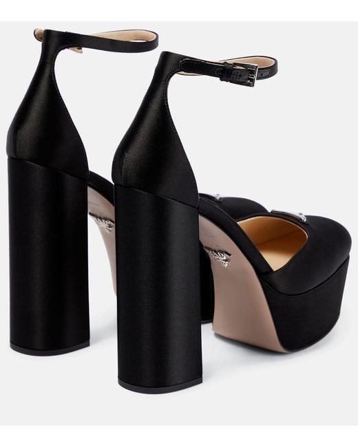 Pumps Con Plateau di Prada in Black