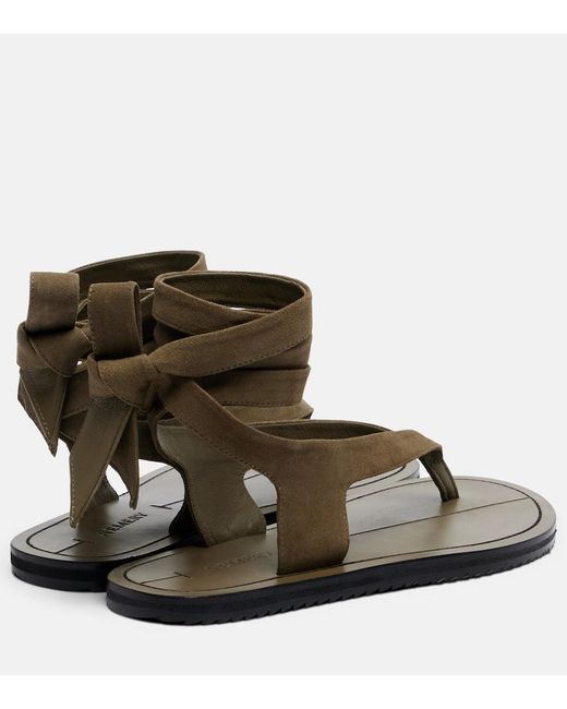 A.Emery Brown Elmer Suede Thong Sandals