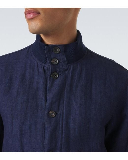 Polo Ralph Lauren Blue Linen Jacket for men