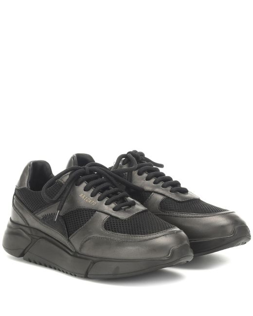 Axel Arigato Black Genesis Leather And Mesh Sneakers