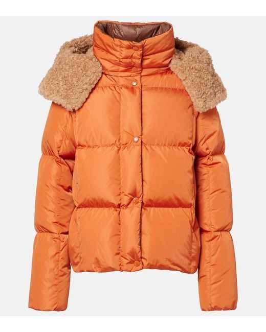 Moncler Orange Castelnou Down Jacket