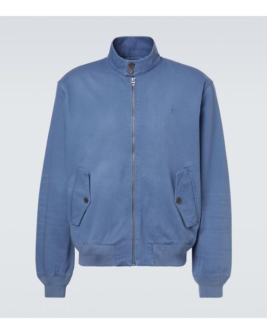 Polo Ralph Lauren Blue Bedford Cotton Chino Jacket for men