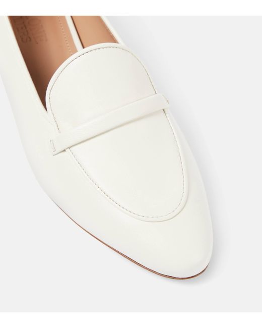 Malone Souliers White Bruni Leather Loafers