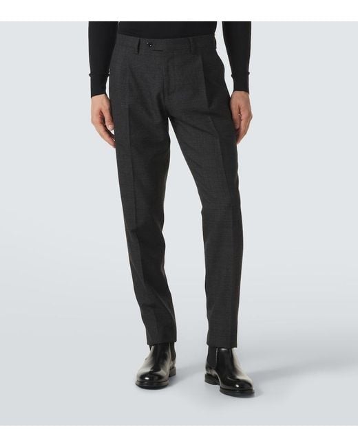 Lardini Black Prince Of Wales Check Suit for men