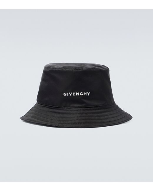 Givenchy Synthetic Logo Nylon Bucket Hat in Black for Men | Lyst UK