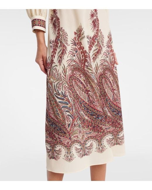 Etro White Paisley Shirt Dress