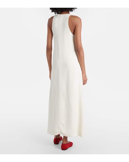 Totême  White Maxikleid Sable