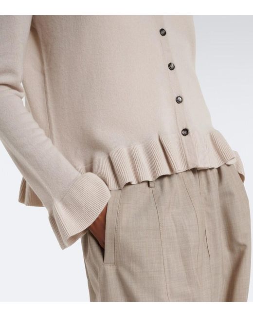 Jardin Des Orangers Natural Wool And Cashmere Cardigan