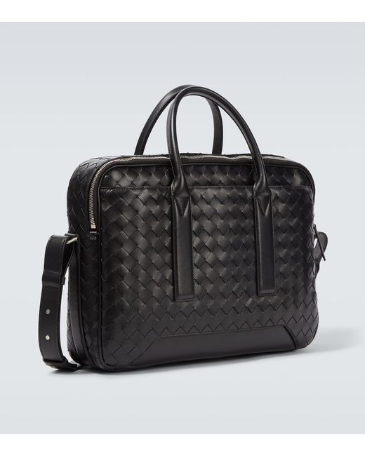 Bottega Veneta Aktentasche Getaway Aus Leder in Black für Herren