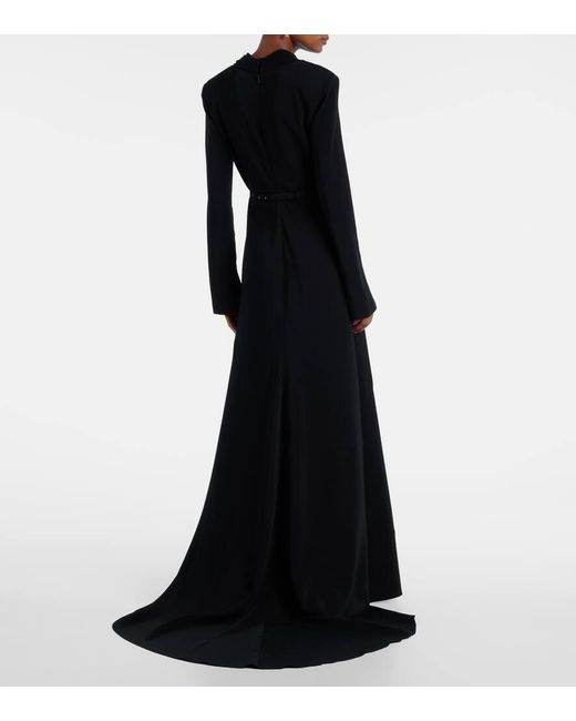 Vestido De Fiesta De Cady Con Cinturon Oscar de la Renta de color Black