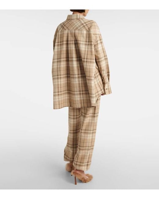 The Attico Natural Hemd Aus Einem Baumwollgemisch