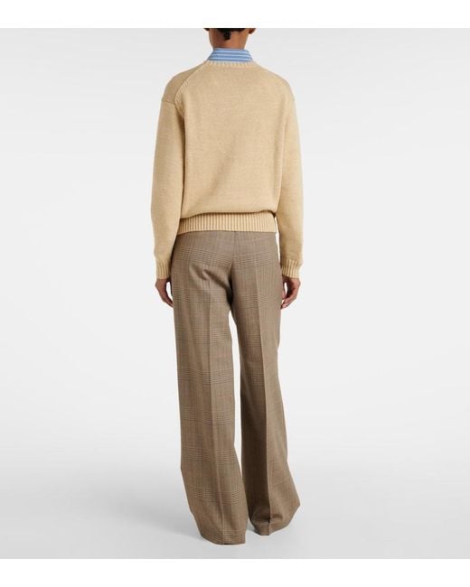 Polo Ralph Lauren Natural Polo Bear Intarsia Cotton Sweater