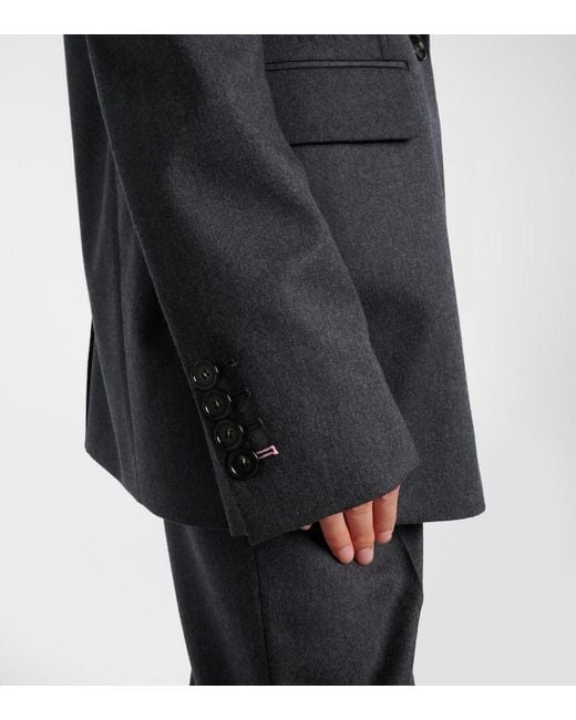 Stella McCartney Black Iconic Wool Flannel Blazer