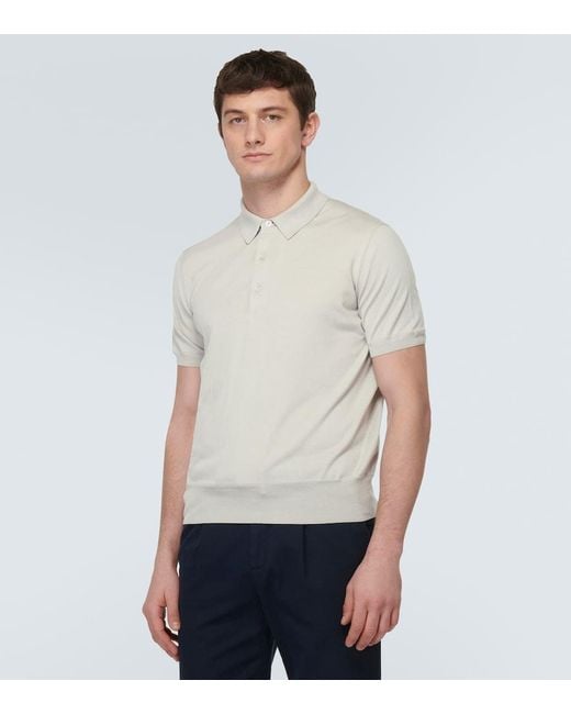 Tom Ford White Wool Polo Shirt for men