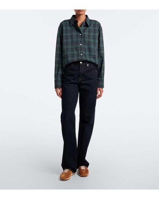 7 For All Mankind Blue Tess Flare Jeans