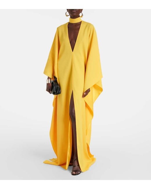 ‎Taller Marmo Yellow Ooo Crepe Cady Kaftan