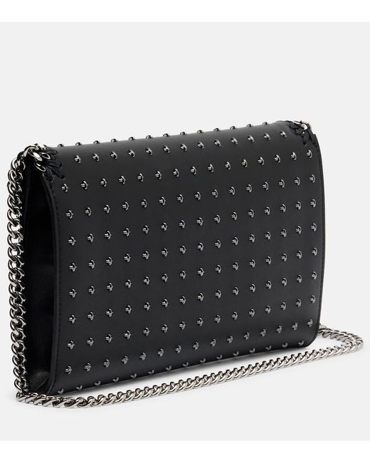 Stella McCartney Black Verzierte Schultertasche Falabella