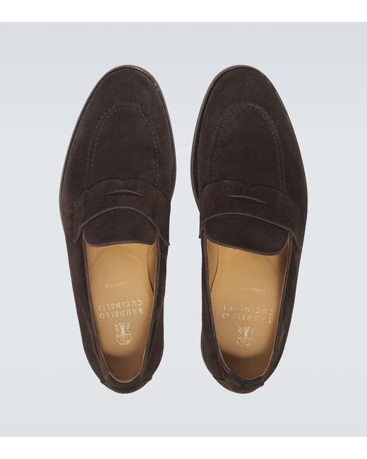 Mocassini di Brunello Cucinelli in Brown da Uomo
