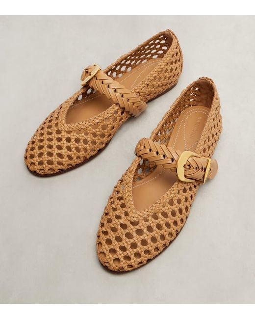 Zimmermann Brown Ballerinas Helix Aus Leder