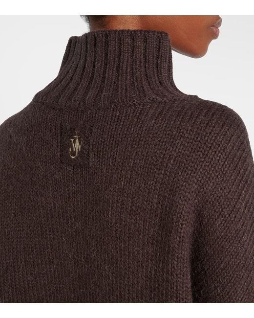 J.W. Anderson Natural Wool And Alpaca-Blend Turtleneck Sweater