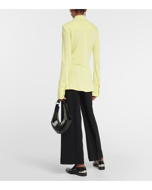 Proenza Schouler Yellow Label Cutout Jersey Shirt