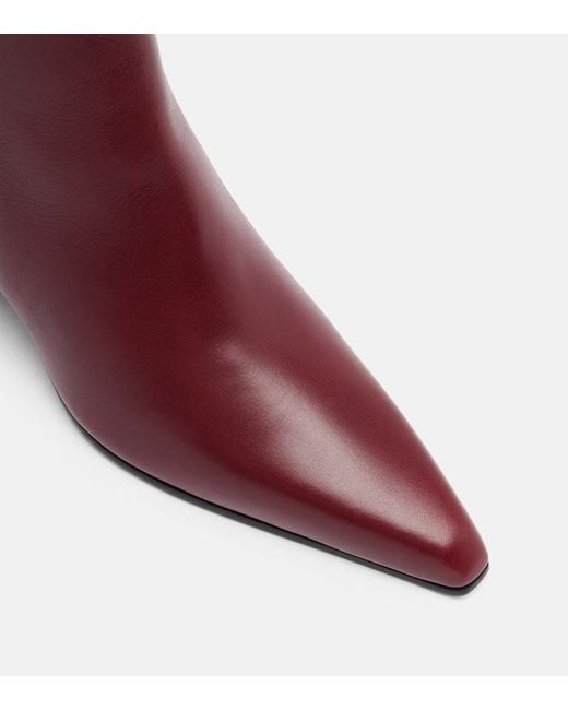 Paris Texas Purple Jane Leather Ankle Boots