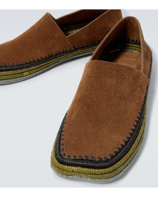 Loewe Brown Paula's Ibiza Rio Suede Espadrilles for men