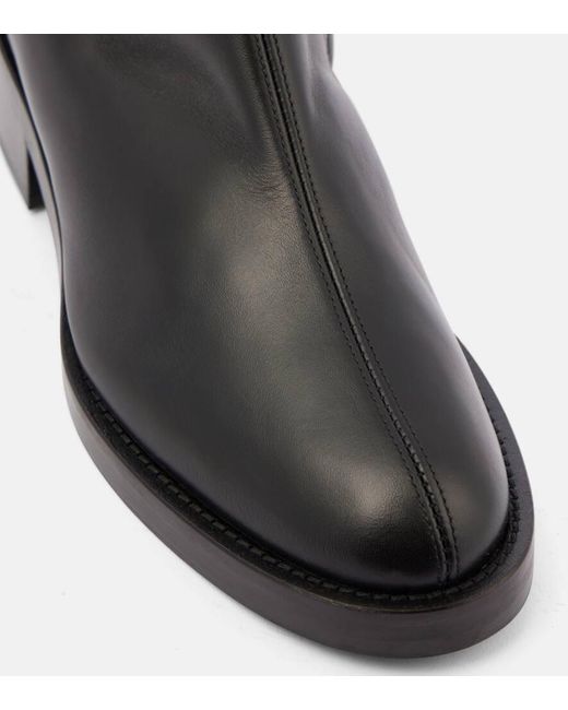 Co. Black Leather Ankle Boots