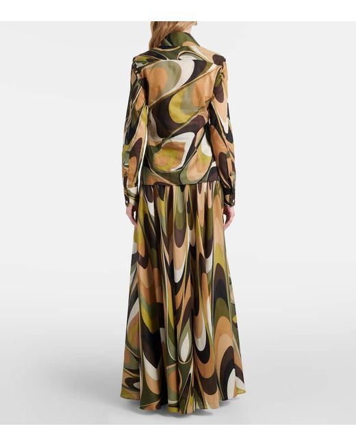 Camicia Onde di Emilio Pucci in Green