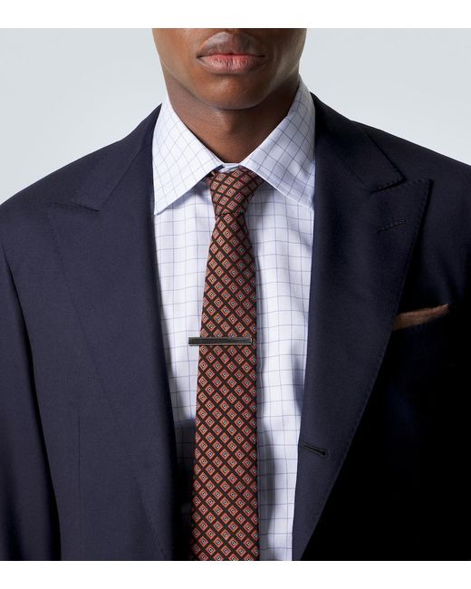 Dunhill Blue Checked Cotton Shirt for men