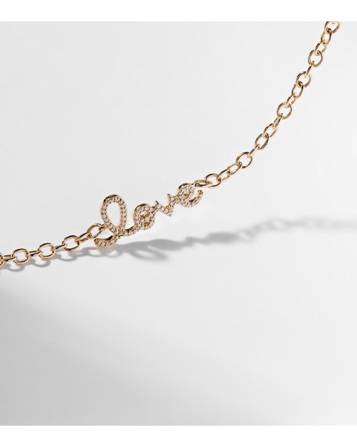 Sydney Evan Natural Love 14Kt And Diamonds Chainlink Bracelet
