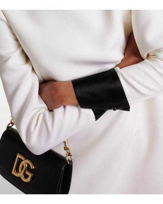 Robe en laine melangee Dolce & Gabbana en coloris White