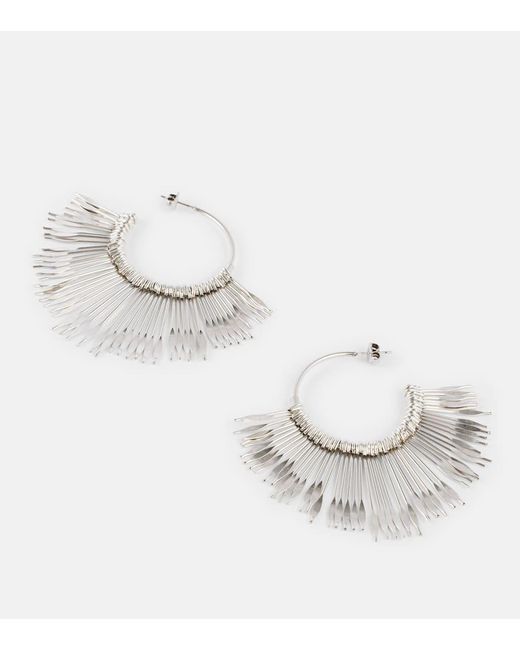 Isabel Marant White Ohrringe