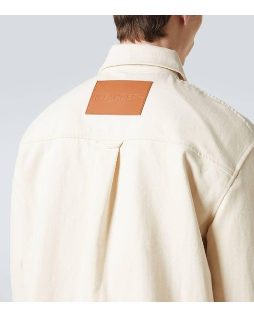 Camisa En Denim Jil Sander de hombre de color Natural