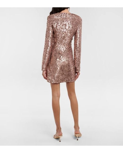 Jonathan Simkhai Brown Sequined Minidress